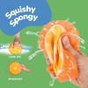 ArtCreativity Sports Balls Water Splash Toys – Set of 3 – Spongy Bath Toys for Kids – 3 Different Athletic Ball Designs Include Football, Basketball, Soccer Ball – Bathtub Toys & Kids Pool Accessories(Fruits)
