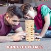 ArtCreativity Wooden Tower Game, Wood Tumbling Blocks Set with 54 Pieces, Fun Indoor Jenga Game for Kids, Adults & House Parties, Development Toys for Children, Great Gift Idea