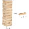ArtCreativity Wooden Tower Game, Wood Tumbling Blocks Set with 54 Pieces, Fun Indoor Jenga Game for Kids, Adults & House Parties, Development Toys for Children, Great Gift Idea