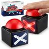ArtCreativity Buzzer with Lights and Sounds – Set of 2 – Game Show Buzzer Buttons for Family Game Night and Trivia – Lights Up Red and Makes Loud Buzz Sound – Answer Buzzer Set