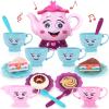 ArtCreativity Musical Tea Set for Girls, 19 Piece Girls Tea Party Set, Toddler Tea Set with Motion Activated Pouring Sound, Music, and Tea Sets for Toddlers 3-5