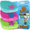 ArtCreativity Sports Balls Water Splash Toys – Set of 3 – Spongy Bath Toys for Kids – 3 Different Athletic Ball Designs Include Football, Basketball, Soccer Ball – Bathtub Toys & Kids Pool Accessories(Sea Shells)