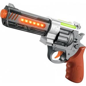 ArtCreativity Toy Revolver Gun with Lights and Sound, 12 Inch Revolver with Cool LED Effects and Realistic Firing Sounds, Light Up Toy Guns for Boys, Great Gift for Kids – Batteries Included