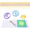 ArtCreativity Spiral Drawing Art Set for Kids – 7 Piece Kit – Includes 6-in-1 Color Pen, Drawing Templates and Sketching Pad – Unique Arts and Craft Supplies – Great Gift for Boys and Girls