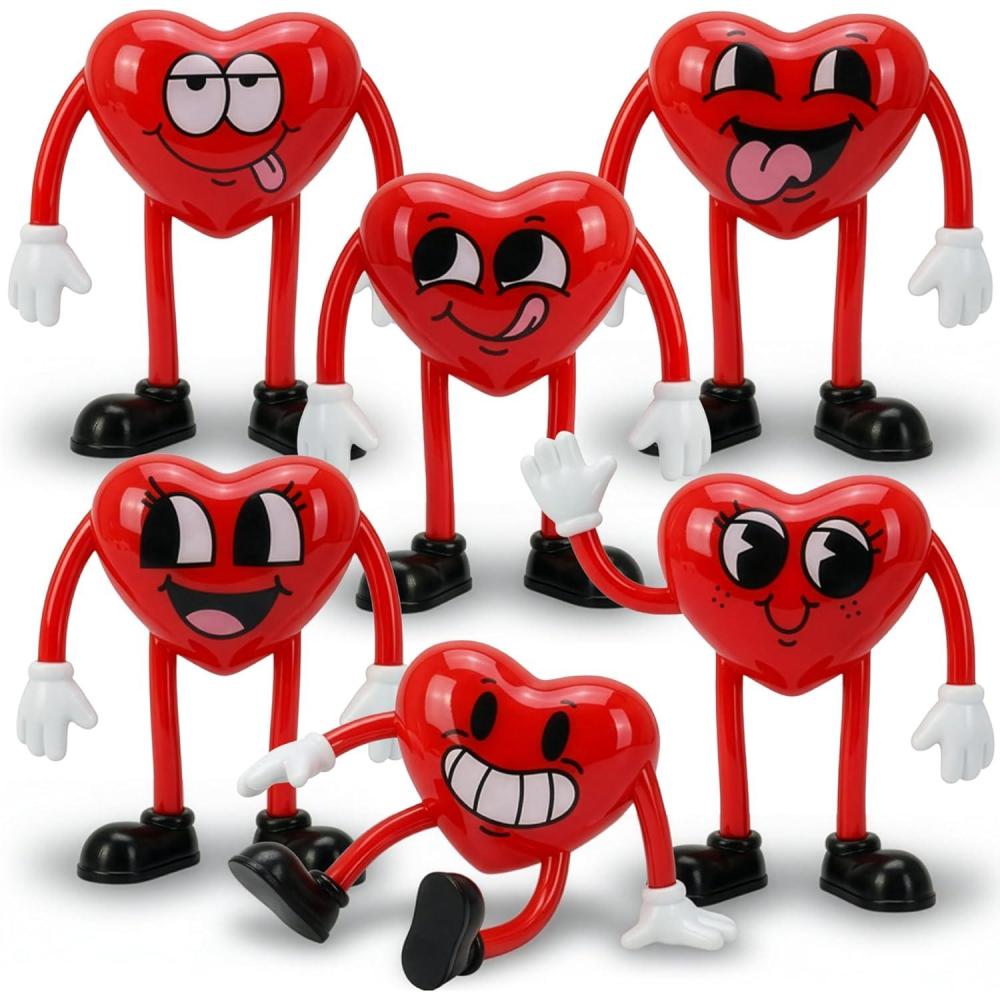 image:imageArtCreativity Heart Bendables  12 Pack  Bendable Valentine Toys for Kids  Valentine Gift Party Favors for Boys amp Girls Stress Relief Fidget Toy Educational Toys for Kids Goodie Bag Stuffers