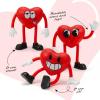 ArtCreativity Heart Bendables – 12 Pack – Bendable Valentine Toys for Kids – Valentine Gift Party Favors for Boys & Girls, Stress Relief Fidget Toy, Educational Toys for Kids, Goodie Bag Stuffers