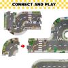 ArtCreativity Road Track for Kids – 29 Piece Set with 4 Cars, 5 Traffic Accessories, and 20 Puzzle Pieces – Toddler Track with Vehicles