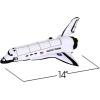 ArtCreativity Stuffed Space Shuttle – 14″ Soft Cuddly Astronaut Toy for Kids, Easter Basket Stuffer, Birthday Gift
