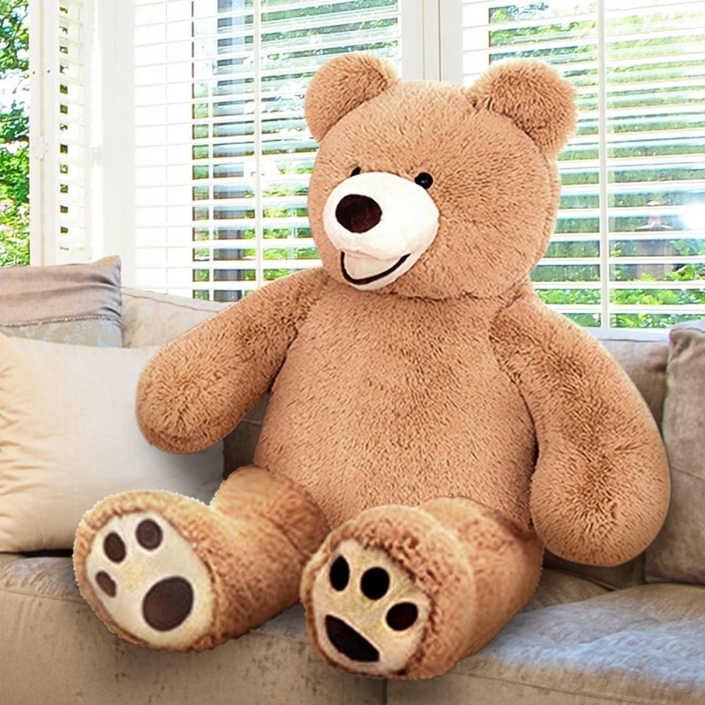 image:imageArtCreativity 4 Feet Giant Teddy Bear for Valentines  Jumbo Large Stuffed Animal for Kids amp Adults  Huge Plush Bear  Great Valentines Gift Idea for Boys amp Girls  Gigantic Carnival Prize