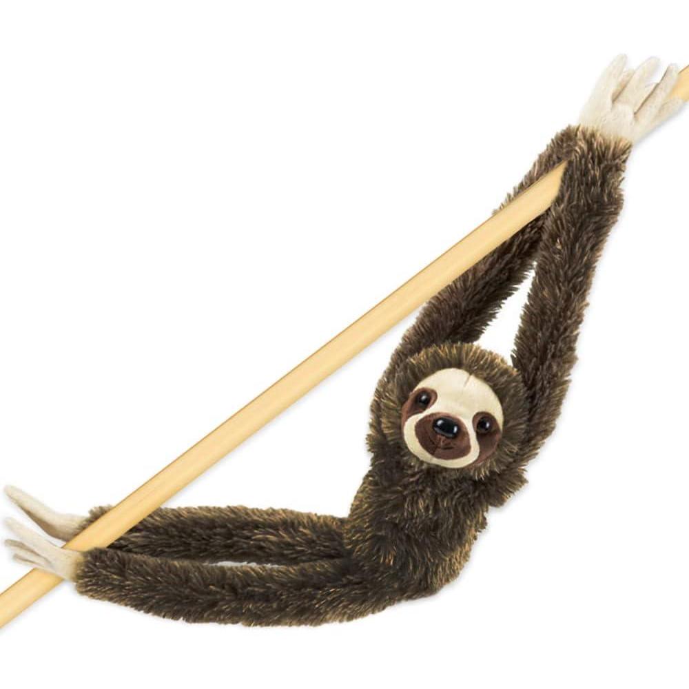 image:imageArtCreativity Brown Hanging Sloth Plush Toy 28 Inch Stuffed ThreeToed Sloth with Realistic Design Soft and Huggable Cute Nursery Decor Best Birthday Gift for Boys and Girls