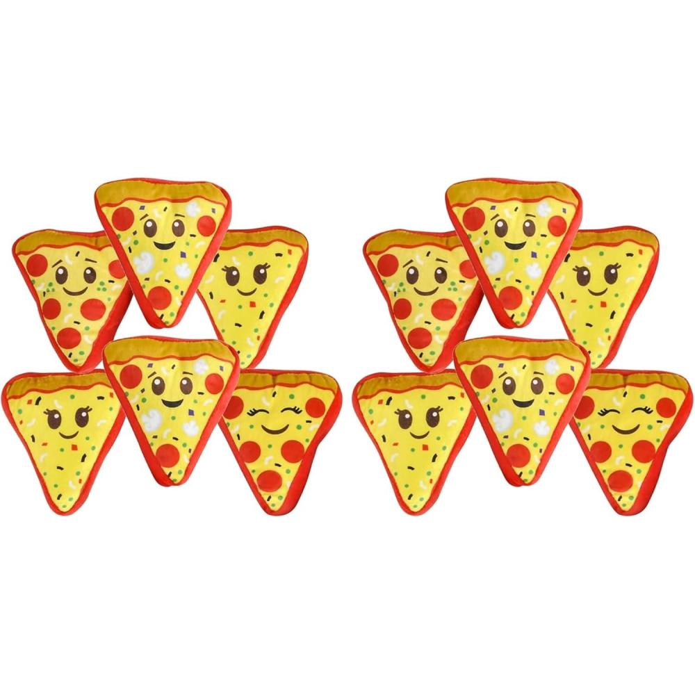 image:imageArtCreativity Mini Plush Pizza Toys for Kids Set of 6 Soft and Cuddly Soft Stuffed Toys in Assorted Designs Plush Party Favors for Kids Cute Pizza Party Decorations 45 Inch4 inches Pack of 2