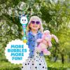ArtCreativity Easter Bunny Bubble Wand, Easter Basket Stuffers for Toddler, 14″ Light Up Automatic Bubble Maker with LED & Music, Bubbles for Kids 3+(Bunny)