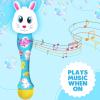 ArtCreativity Easter Bunny Bubble Wand, Easter Basket Stuffers for Toddler, 14″ Light Up Automatic Bubble Maker with LED & Music, Bubbles for Kids 3+(Bunny)
