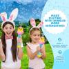 ArtCreativity Easter Bunny Bubble Wand, Easter Basket Stuffers for Toddler, 14″ Light Up Automatic Bubble Maker with LED & Music, Bubbles for Kids 3+(Chick)