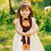 ArtCreativity Long Arm Plush Monkey, 23 Inch Hanging Monkey with Connectable Limbs, Ultra Soft and Huggable Stuffed Animal for Kids, Cute Home and Nursery Décor, Best Birthday Gift Idea