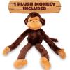 ArtCreativity Long Arm Plush Monkey, 23 Inch Hanging Monkey with Connectable Limbs, Ultra Soft and Huggable Stuffed Animal for Kids, Cute Home and Nursery Décor, Best Birthday Gift Idea