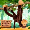 ArtCreativity Long Arm Plush Monkey, 23 Inch Hanging Monkey with Connectable Limbs, Ultra Soft and Huggable Stuffed Animal for Kids, Cute Home and Nursery Décor, Best Birthday Gift Idea