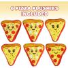 ArtCreativity Mini Plush Pizza Toys for Kids, Set of 6, Soft and Cuddly Soft Stuffed Toys in Assorted Designs, Plush Party Favors for Kids, Cute Pizza Party Decorations, 4.5 Inch(4 inches (Pack of 2))