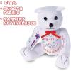ArtCreativity Plush Autograph Teddy Bear, 1 Piece, Graduation Autograph Stuffed Animal, 11 Inch Stuffed Toy with White Smooth Fabric, Cute Hospital Get Well Soon Gift, Unique Baby Shower Idea
