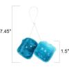 ArtCreativity Plush Dice for Kids and Adults, 12 Pairs, Fun Casino Party Favors, 1.5 Inch Fuzzy Dice in Assorted Colors, Vegas Party Supplies, Cool Goodie Bag Fillers for Boys and Girls(1.5 inches (Pack of 2))