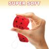 ArtCreativity Plush Dice for Kids and Adults, 12 Pairs, Fun Casino Party Favors, 1.5 Inch Fuzzy Dice in Assorted Colors, Vegas Party Supplies, Cool Goodie Bag Fillers for Boys and Girls(1.5 inches (Pack of 2))