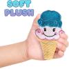ArtCreativity Plush Ice Cream Cone Toys for Kids, Set of 12, Soft and Cuddly Soft Stuffed Toys, Includes Assorted Colors and Designs, Plush Party Favors for Kids, Cute Ice Cream Theme Decorations