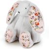ArtCreativity Blossom Bunny Plush for Kids – 12 inches – White Plush Stuffed Bunny Rabbit with Floral Blossom Print Ears and Feet for Girls – Stuffed Animal Gifts for Kids, Toddlers, and Baby Girls