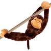 ArtCreativity Long Arm Plush Monkey, 23 Inch Hanging Monkey with Connectable Limbs, Ultra Soft and Huggable Stuffed Animal for Kids, Cute Home and Nursery Décor, Best Birthday Gift Idea