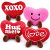 ArtCreativity Set of 4 Small Valentines Plush Hearts – Cute Love Heart Plush Toys in Assorted Designs – Stuffed Love Heart Toy Set – Decorations and Valentine’s Gifts for Kids, Girlfriend, Wife
