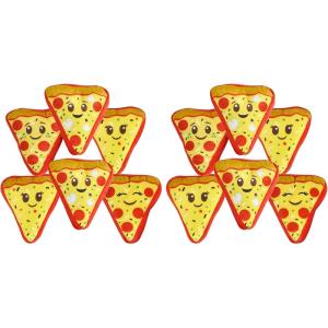 ArtCreativity Mini Plush Pizza Toys for Kids, Set of 6, Soft and Cuddly Soft Stuffed Toys in Assorted Designs, Plush Party Favors for Kids, Cute Pizza Party Decorations, 4.5 Inch(4 inches (Pack of 2))