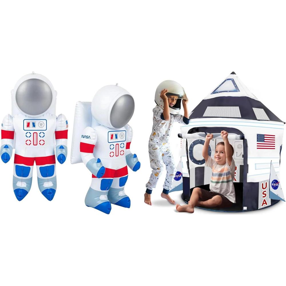 image:imageArtCreativity Outer Space Kids Tent amp Astronaut Party Set IndoorOutdoor Playhouse and Decorations for Ages 412