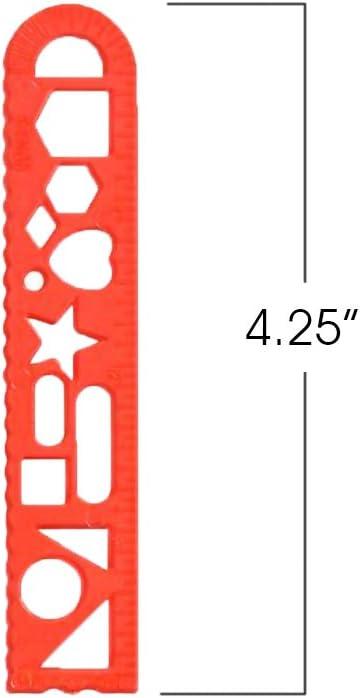 image:imageArtCreativity Shape Tracing Rulers for Kids Set of 144 Plastic Tracer Drawing Tools Fun Color Assortment Stationery Birthday Party Favors Back to School Gifts and Classroom Teacher Rewards