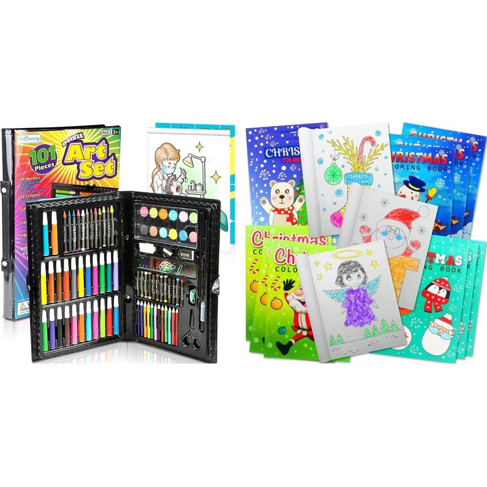 image:imageDeluxe Art Set amp 20Pack Christmas Coloring Books
