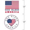 ArtCreativity USA American Flag Patriotic Stickers, 2 Rolls with 200 God Bless America Stickers Total, Red White and Blue Decorations for 4th of July, Memorial, Veteran’s, and US Flag Day