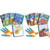 ArtCreativity 8 Pack Magic Water Coloring Books for Toddlers, 4 Christmas Themed Books & 4 hot Themes: Ocean, Fairytale, Dinosaur, Space Water Color for Toddlers