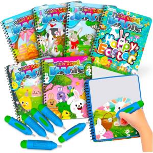 ArtCreativity Easter Basket Stuffers for Toddlers, 6 Pack Easter Water Coloring Books for Kids, Easter Basket Essentials, Easter Activities Kids, Easter Basket Stuffers, Easter Toys, Easter Basket Ideas Gifts(6 Pack)