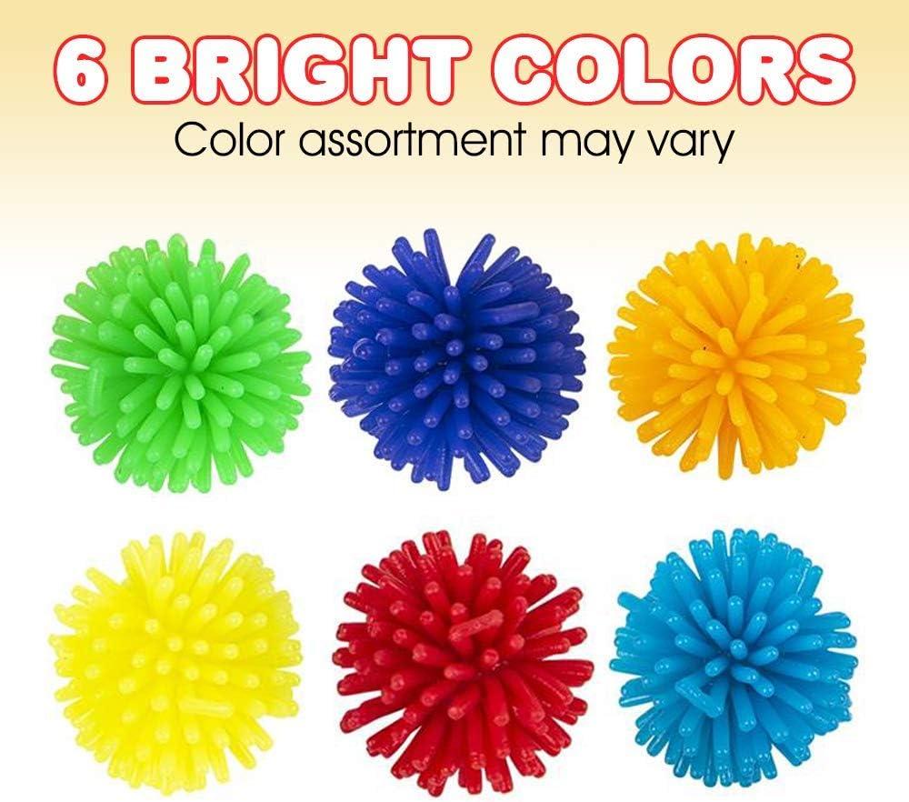 image:imageArtCreativity 24 Pcs Spiky Balls Fidget for Kids Soft Sensory Balls in Various Vibrant Colors Mini Porcupine Balls Calming Spike Ball Toys for Autistic Children Fun Birthday Party Favors