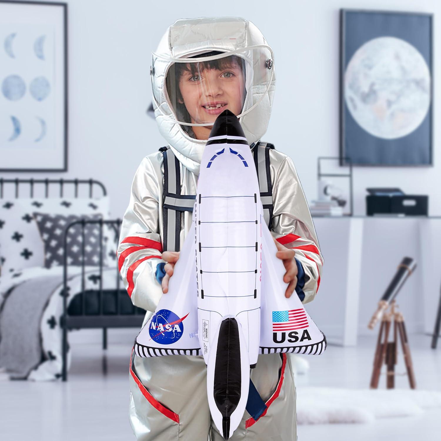 image:imageArtCreativity Space Shuttle Inflates Set of 2 14 Inch Long Outer Space Themed Party Decorations amp Pretend Play Toys for Kids 3Small