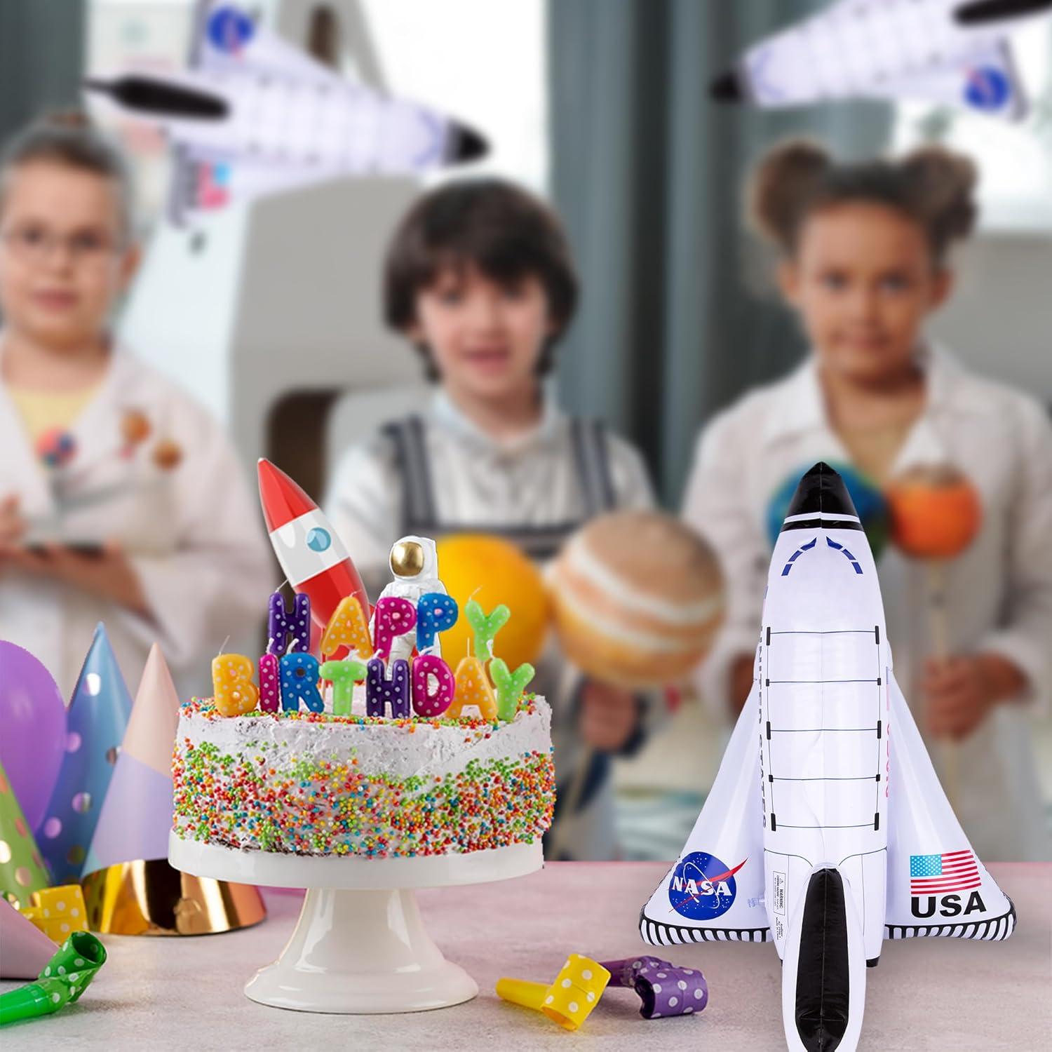image:imageArtCreativity Space Shuttle Inflates Set of 2 14 Inch Long Outer Space Themed Party Decorations amp Pretend Play Toys for Kids 3Small