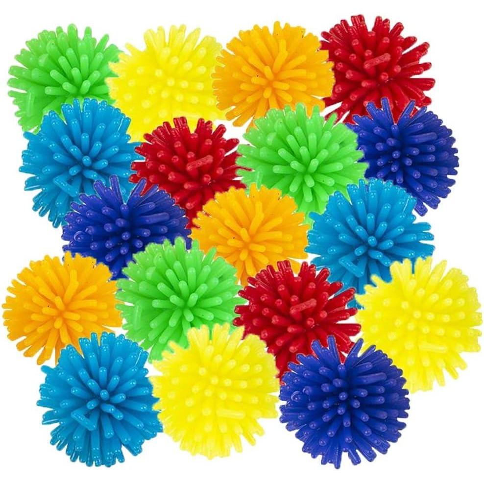image:imageArtCreativity 24 Pcs Spiky Balls Fidget for Kids Soft Sensory Balls in Various Vibrant Colors Mini Porcupine Balls Calming Spike Ball Toys for Autistic Children Fun Birthday Party Favors