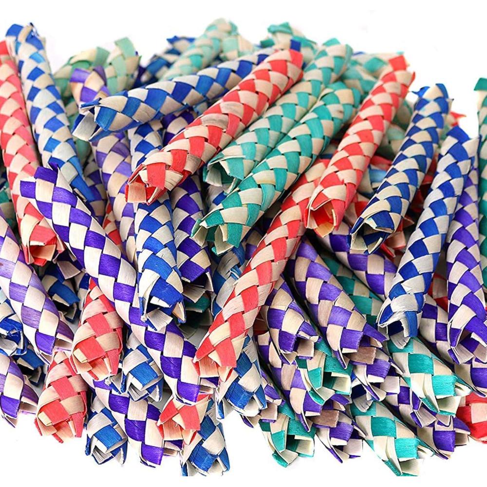 image:imageArtCreativity Chinese Finger Traps  Bulk Pack of 72 Classic Bamboo Finger Traps for Kids and Adults Fun Party Favors Goodie Bag Stuffers and Piata Fillers in Assorted Colors