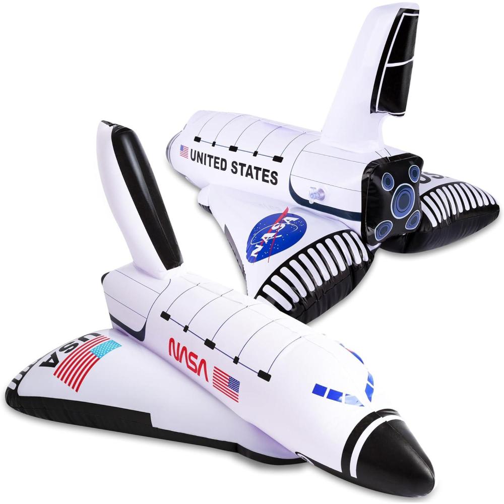 image:imageArtCreativity Space Shuttle Inflates Set of 2 14 Inch Long Outer Space Themed Party Decorations amp Pretend Play Toys for Kids 3Small