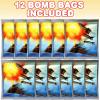 ArtCreativity Classic Bomb Bags, Set of 12, Fun Prank Toys for Kids and Adults, Noisemaker for Teens, Unique Birthday Party Favors and Goody Bag Fillers, Outdoor Toys for Boys and Girls(Small (Pack of 2))