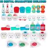 ArtCreativity Dental Character Assortment, Set of 25, Cute Tooth Fairy Toys for Kids, Rubbery Dentist Office Giveaways for Children, Holiday Stocking Stuffers, Unique Birthday Party Favors(Small)
