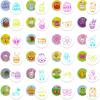 ArtCreativity Easter Egg Stampers – Set of 24 – Self Inking Mini Stamps for Kids Easter Eggs Hunt Game – DIY Easter Classroom Craft Toys with Vibrant Colors – Easter Basket Stuffers and Party Favors