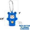 ArtCreativity Face Changing Animal Keychains for Kids – Set of 12 – Cute Keychains with 4 Different Expressions and 5 Designs – Animal Birthday Party Favors – Barnyard Party Supplies