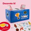 ArtCreativity Hockey Valentine Craft Box for Kids – Make Your Own Valentine Mailbox Kit for Boys & Girls – Includes 30 Cards, Box, 18 Decorative Foam Pieces – Cute Crafts Supplies