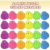 ArtCreativity Mini Puffer Chicks, Set of 24, Chick Surprise Toys for Filling Easter Eggs, Easter Party Favors, Egg Hunt Supplies, Stress Relief Toys for Kids, Assorted Neon Colors(Small)