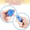 ArtCreativity Mini Tooth Puffers, Set of 24, Squeezy Toys for Kids with Soft Spikes, Sensory Fidget Toys for Stress Relief in Assorted Colors, Goodie Bag Stuffers, and Dentist Office Giveaways