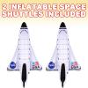 ArtCreativity Space Shuttle Inflates, Set of 2, 14 Inch Long, Outer Space Themed Party Decorations & Pretend Play Toys for Kids 3+(Small)